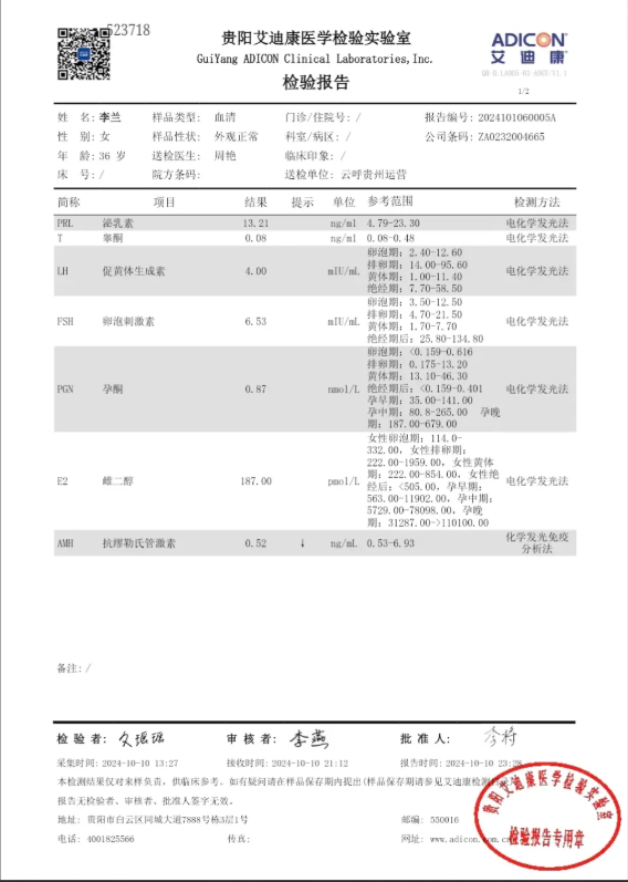 贵阳产检证明(二)