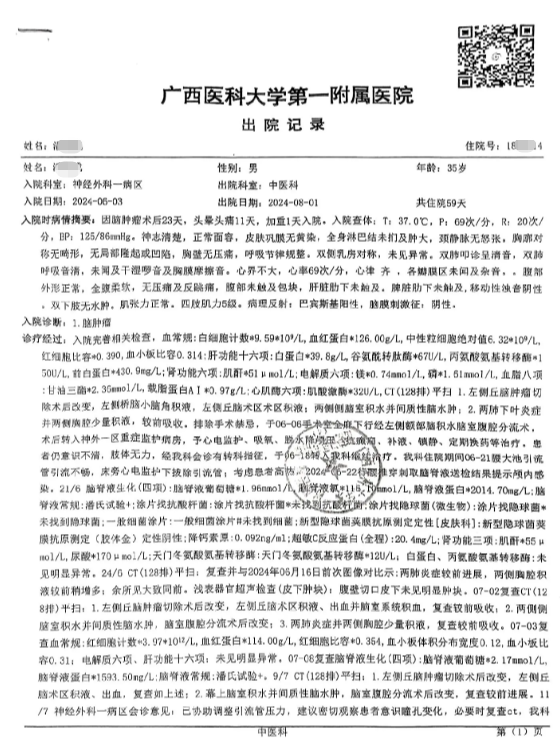 住院出院证明图片